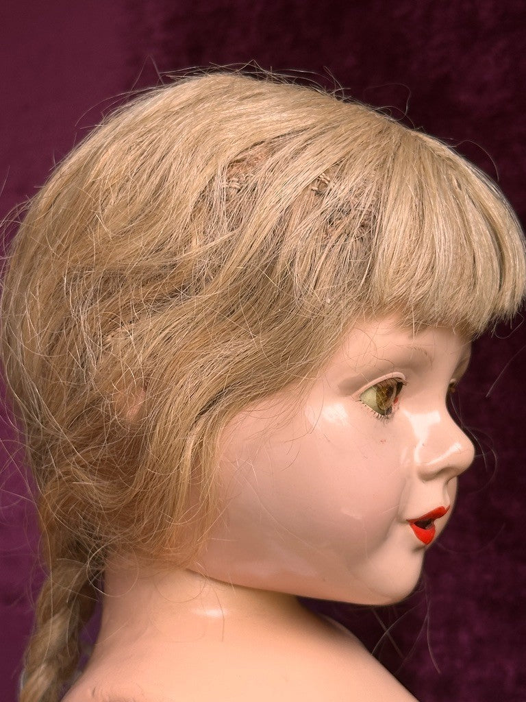 Large Vintage American 21” Composition Dewees Cochran Anne Shirley Effanbee Doll