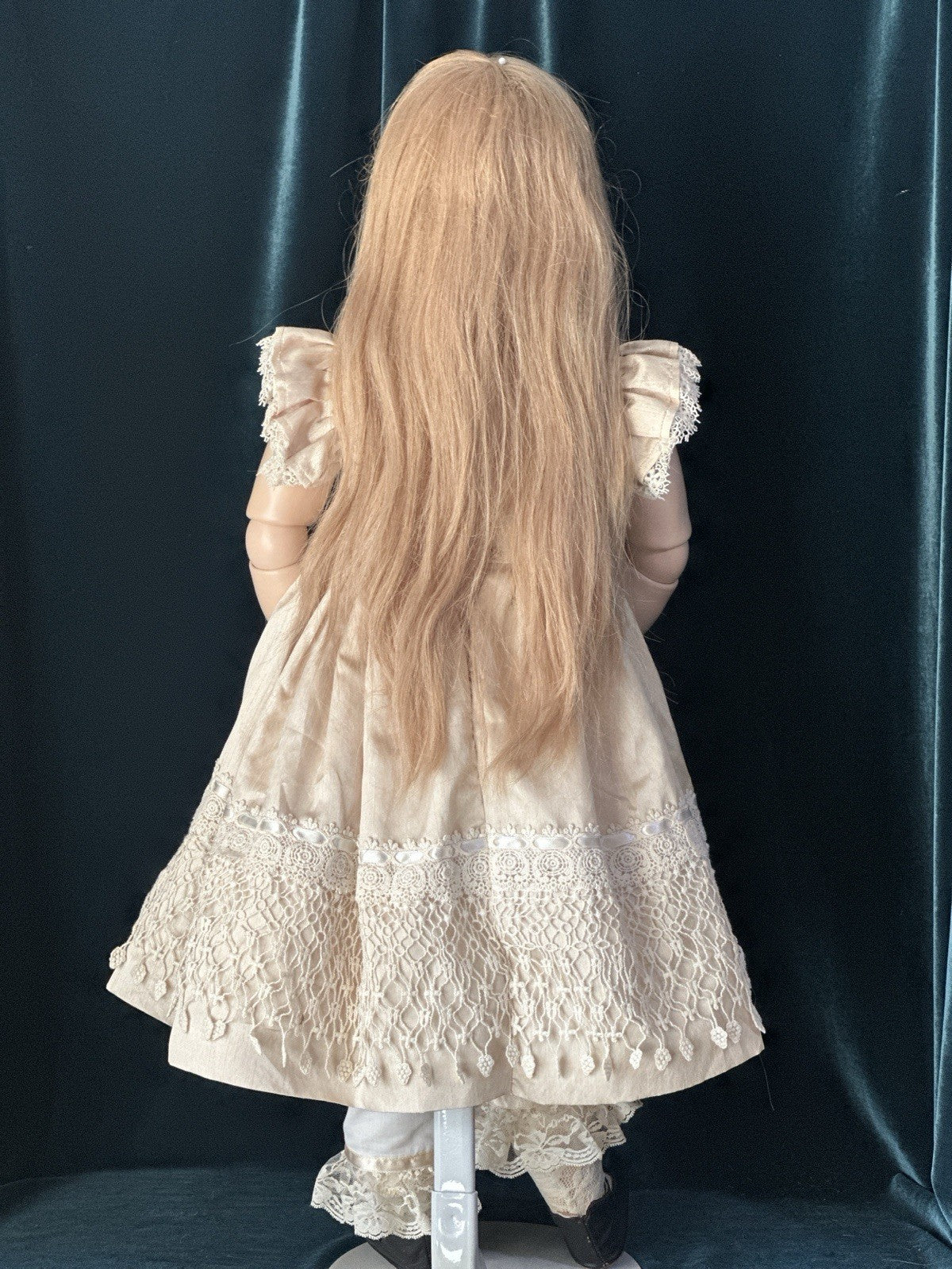 Vintage Artist Reproduction of Antique French Jumeau 30” Doll Porcelain Head
