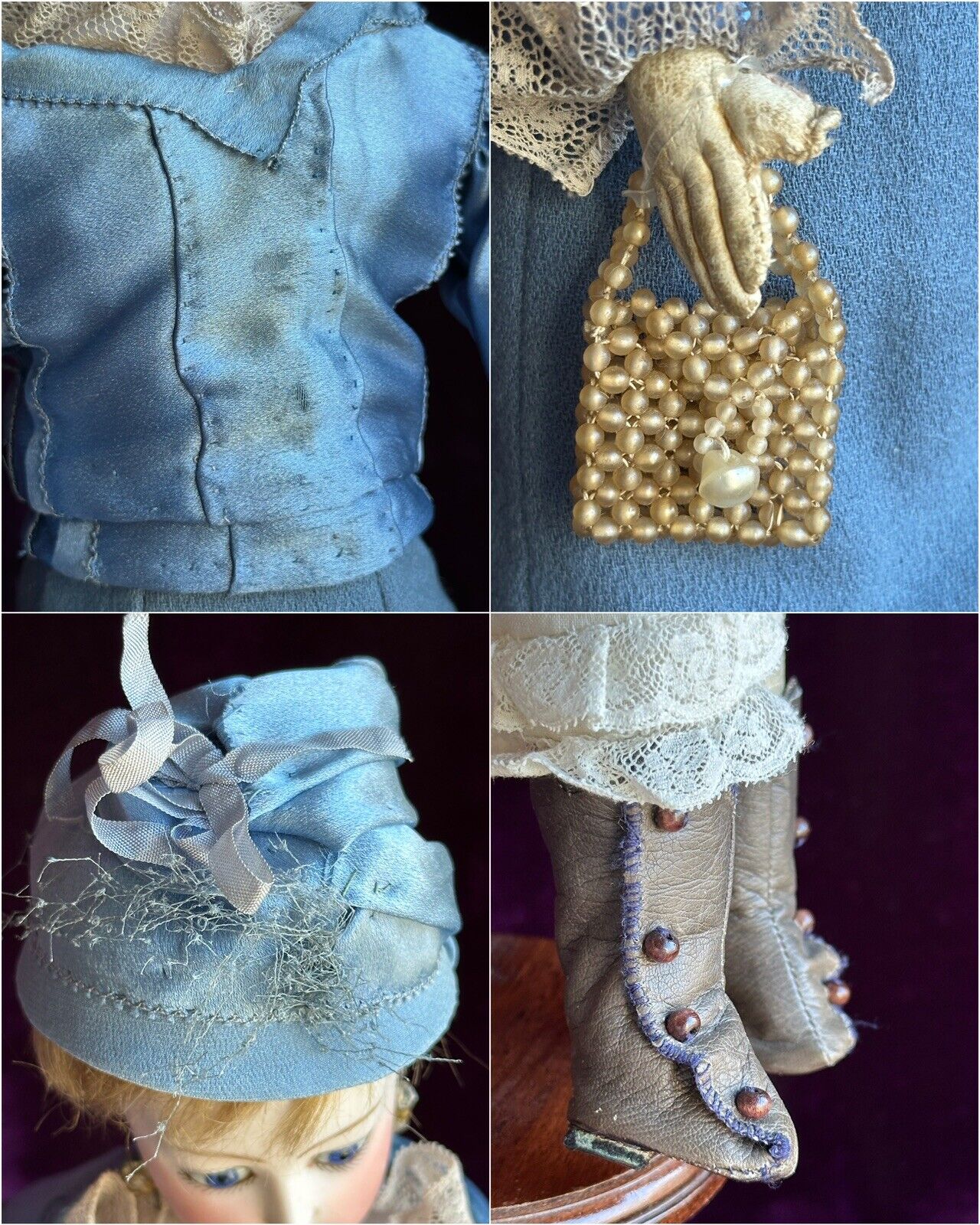 Antique French 15” Louis Doleac Bisque Head Fashion Depose Poupee Doll