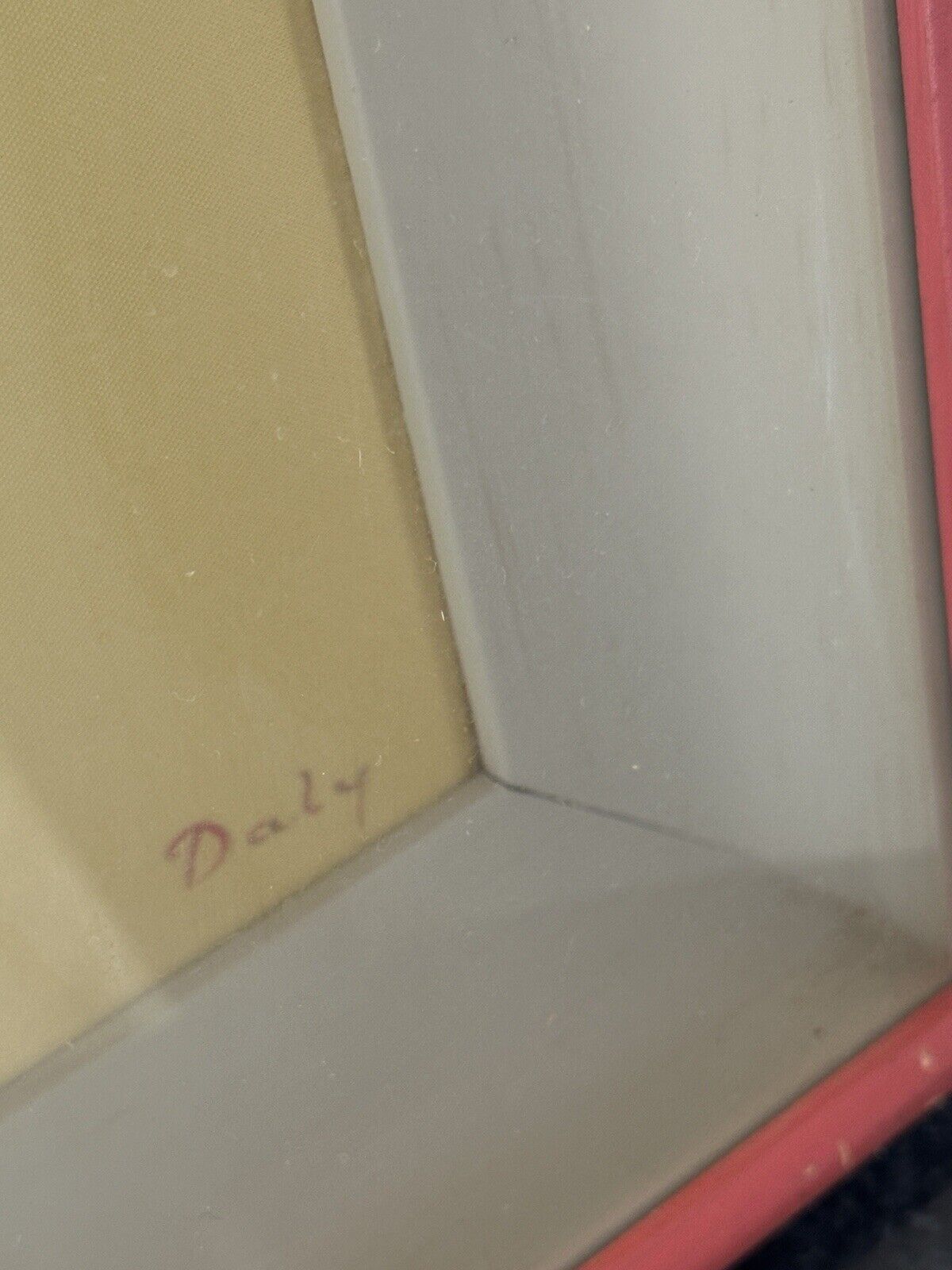 2 Vintage Framed Diorama Cloth Dolls Displays by American Artist Alice Daly