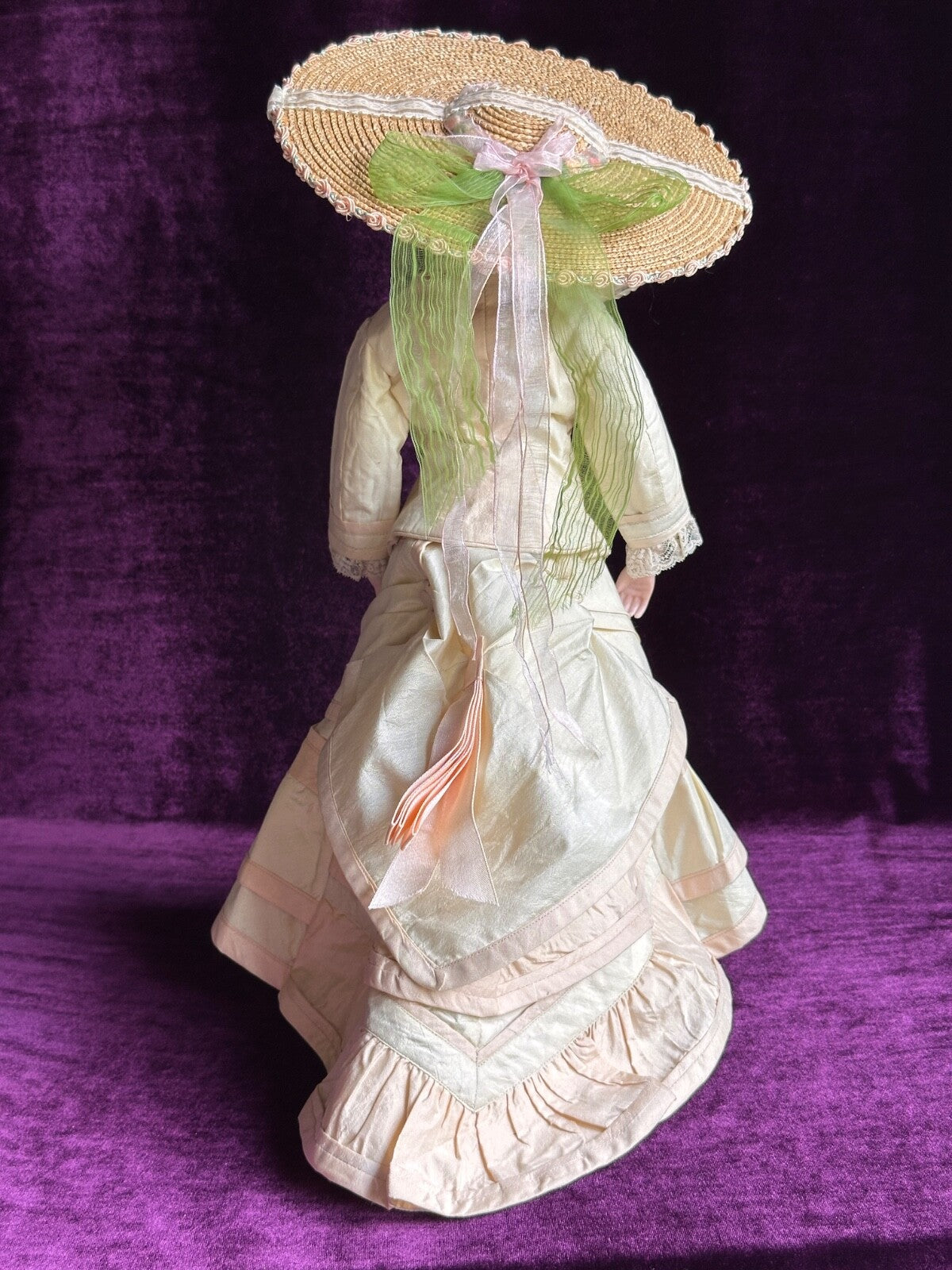 Porcelain 15.25” Reproduction of Antique French Smiling Bru Fashion Doll