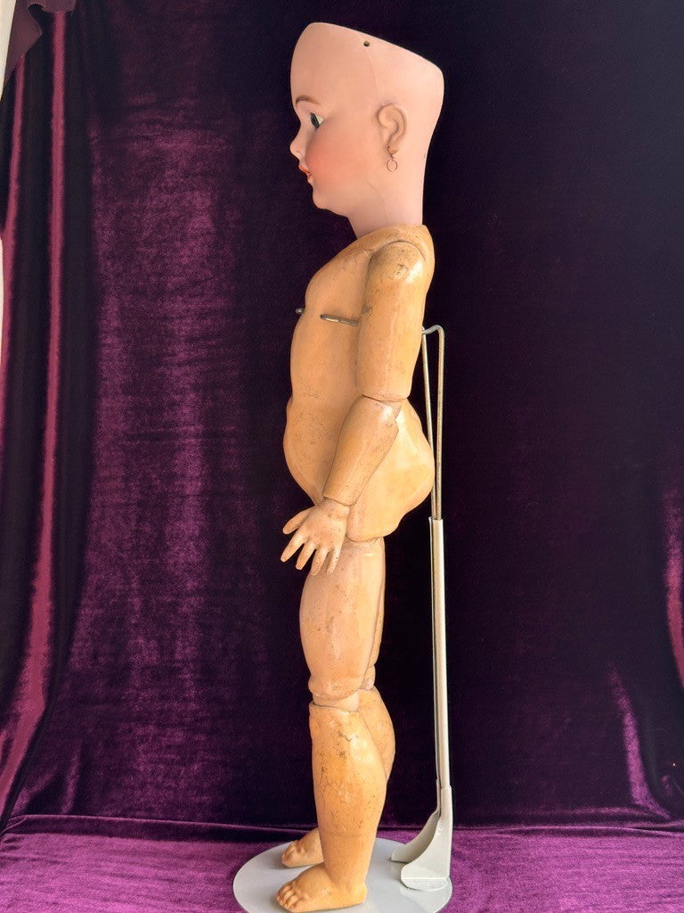 Rare Large Antique German 30" Simon Halbig 1269 Dep Bisque Head Doll