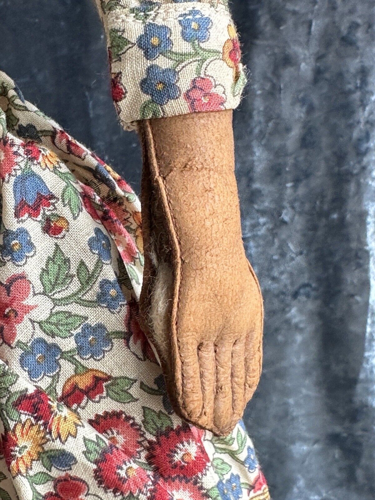Antique German (?) Dressel (?) 20” Papier Mache Fashion Lady Doll