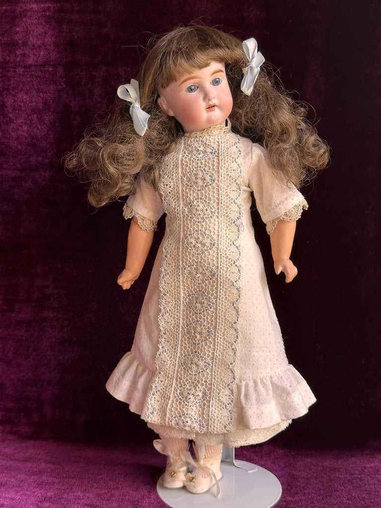Antique German 15” Paul Schmidt (?) Bisque Head Sonnenberg Body Doll