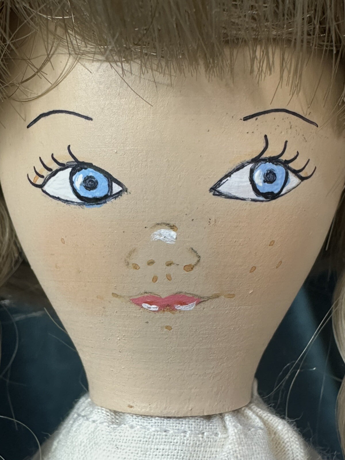 Collectible 12” Hand-carved Wooden Jointed Doll by Nancy Elliott (?) LE 150