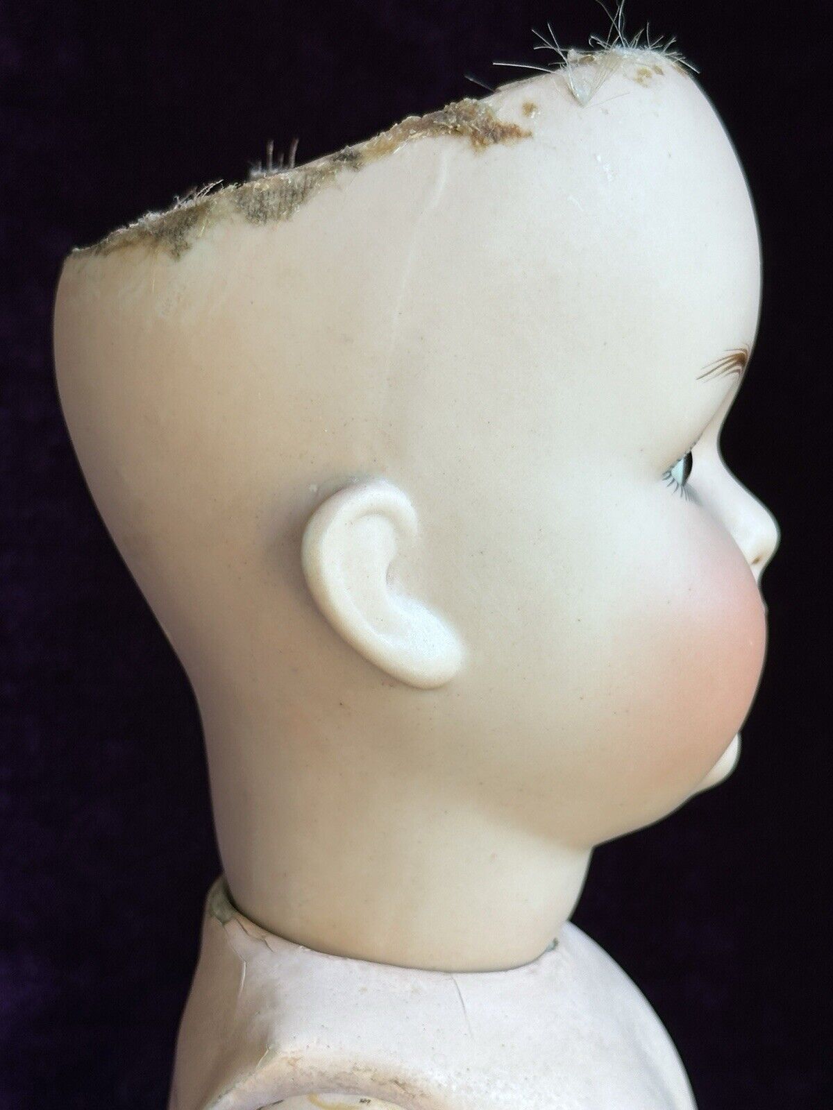 Antique German 16" Schuetzmeister & Quendt 201 Bisque Head Baby Doll