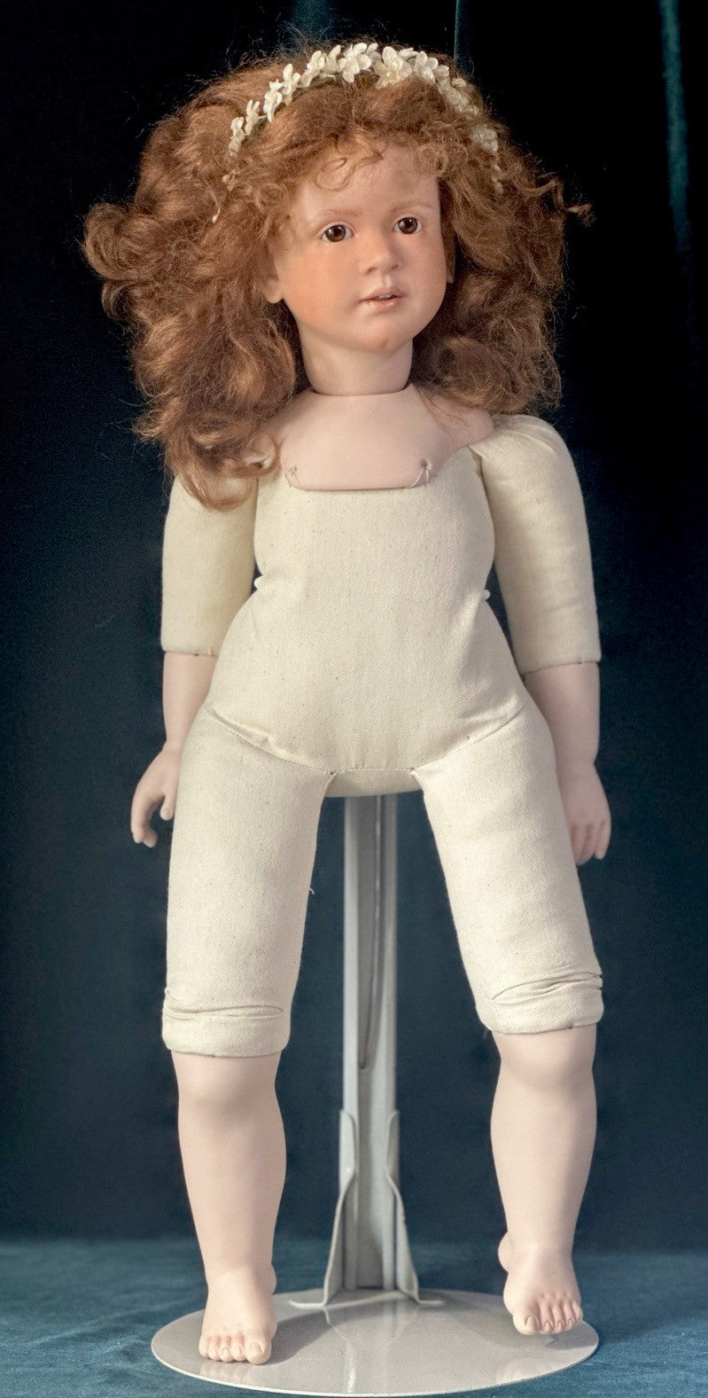 Collectible Artist 22” Porcelain Doll “Pauline” by Ruth Treffeisen LE 100 COA