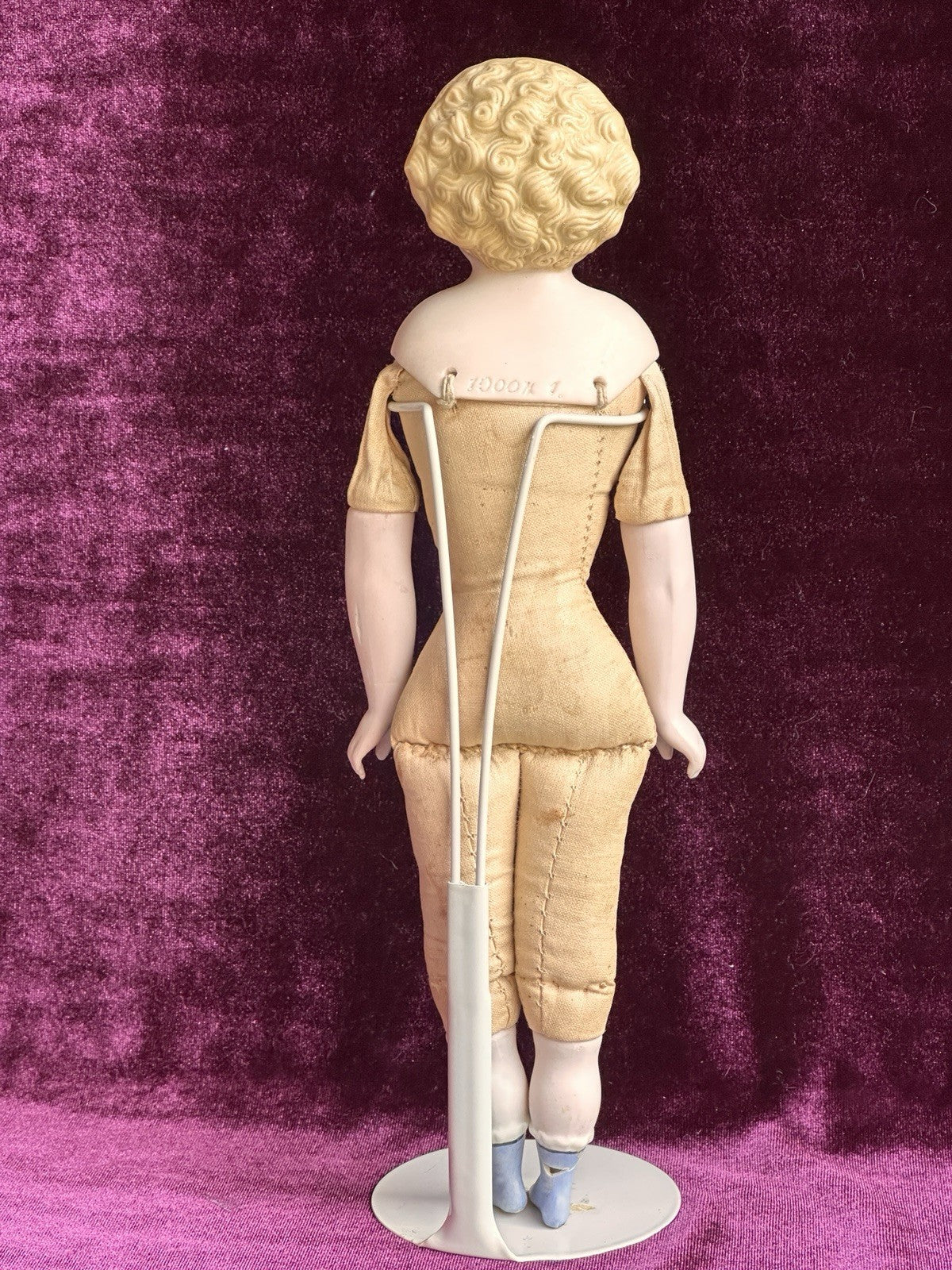 Antique German 10.75” Alt, Beck & Gottschalck Highland Mary Bisque Parian Doll