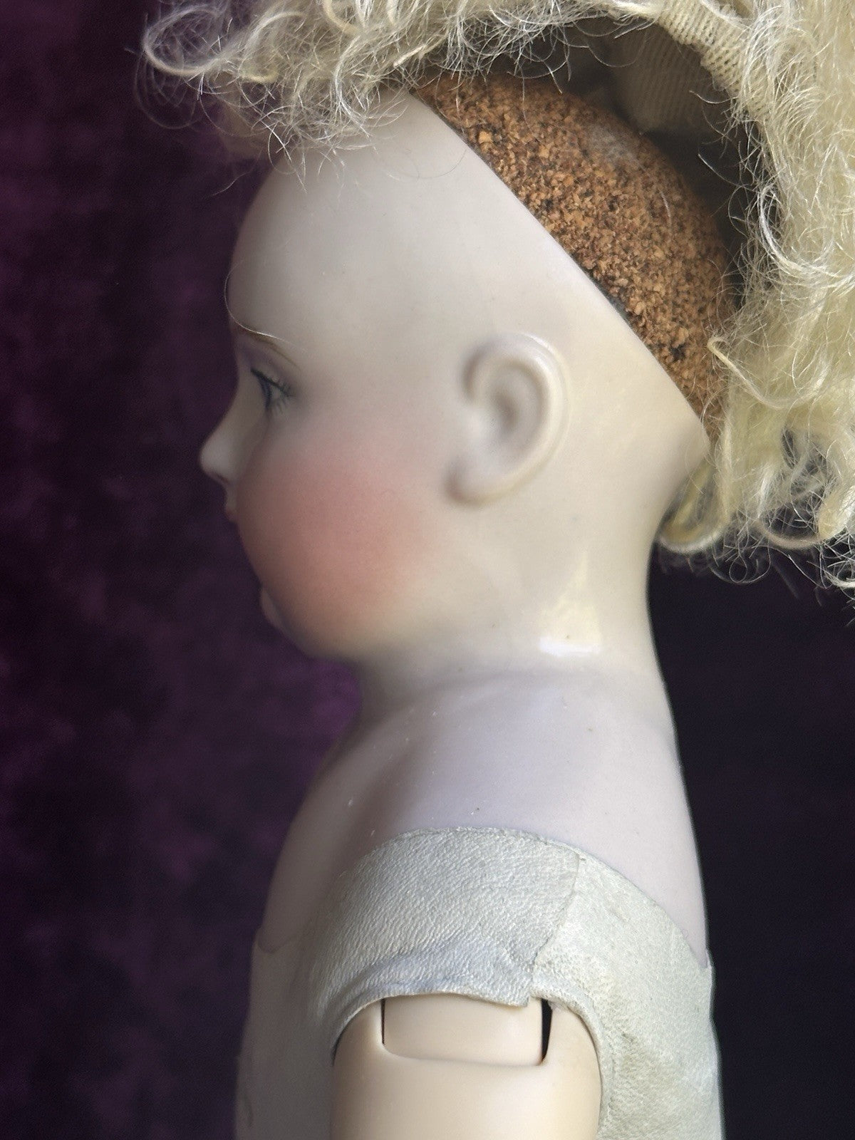 Collectible Porcelain Reproduction of Antique French Huret China Fashion Doll
