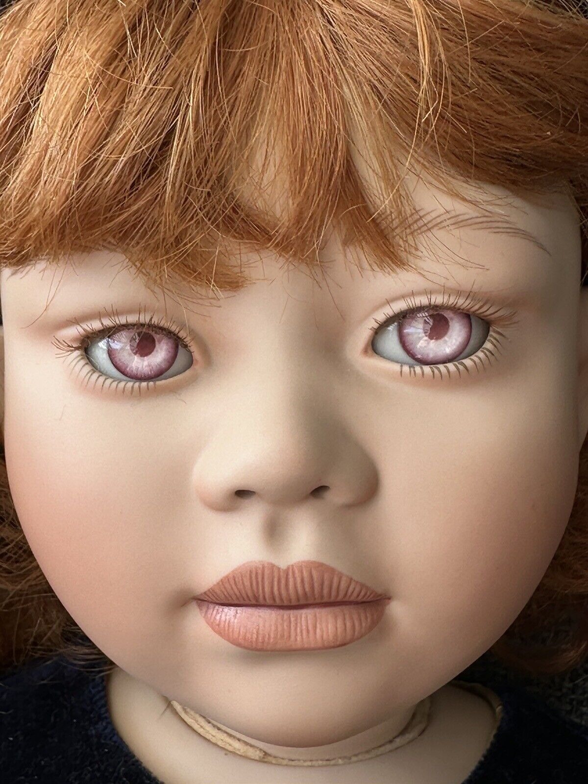 Lifelike 26” Collectible Porcelain Doll “Neve” by Christine Orange LE 600