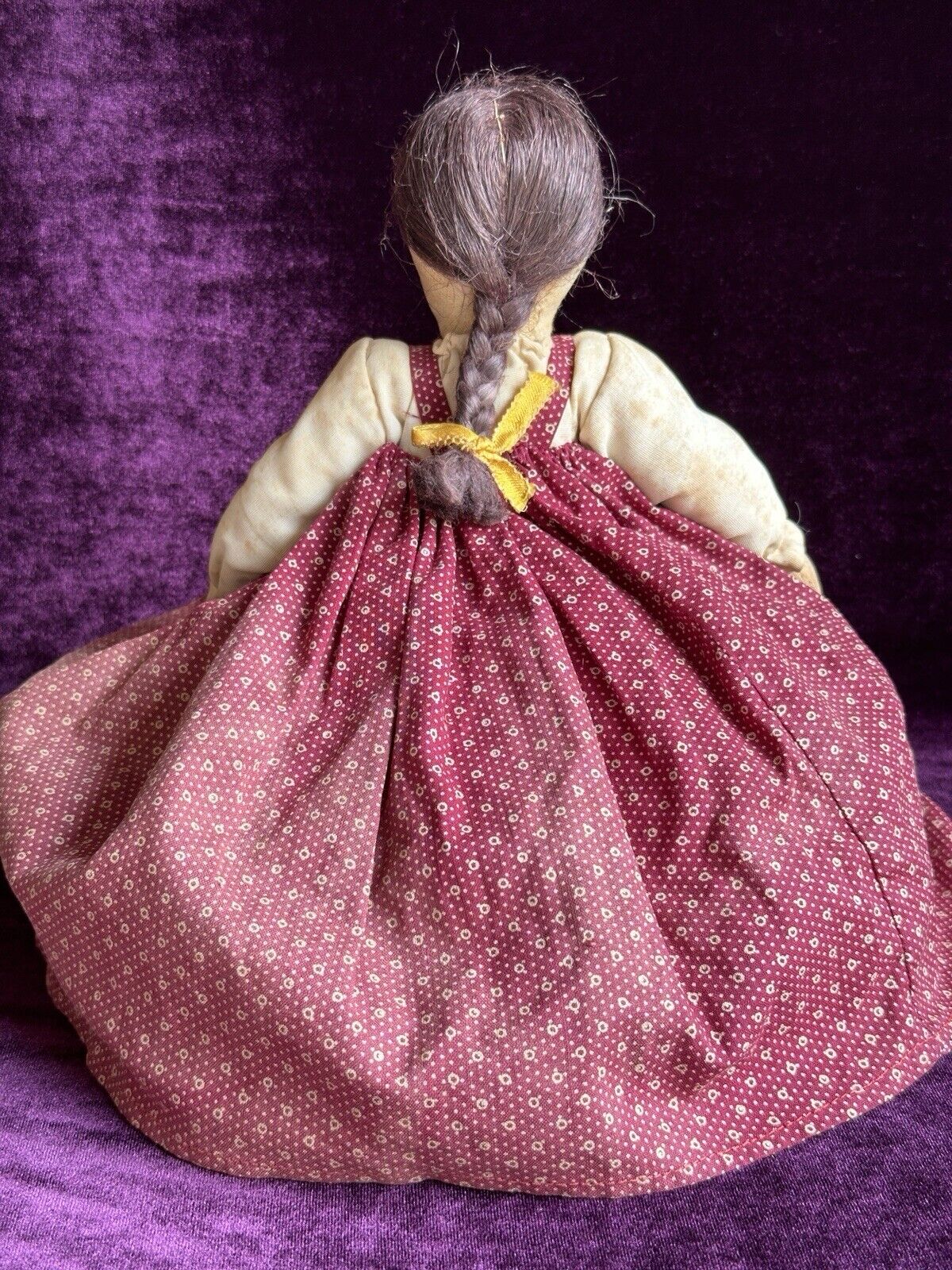 Antique Russian 10” Soviet Union Stockinette Tea Wormer Cloth Doll