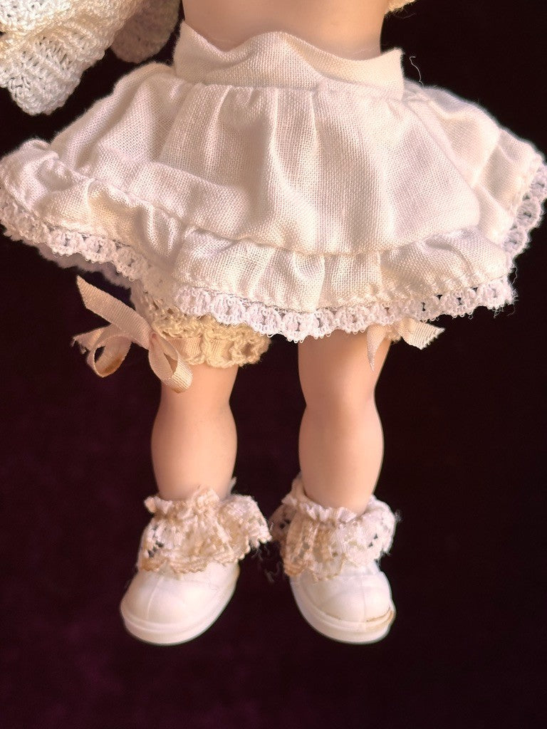 All Porcelain 7” Reproduction of Antique German Armand Marseille Girl 210 Doll