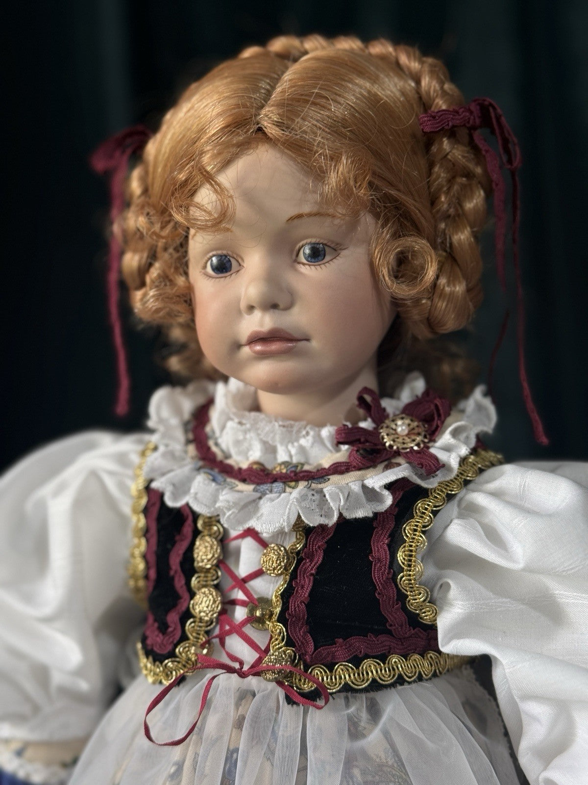 Artist Reproduction Of “Little Swiss Heidi” Rosemarie Kunz Mold 20” Doll