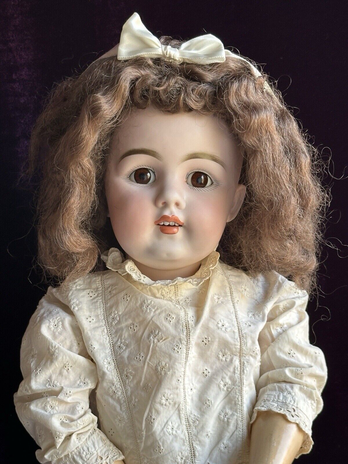 Rare Large Antique German 29” Kestner Dep 156 Bisque Head Child Doll