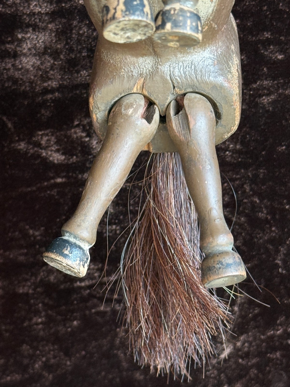 Antique American Schoenhut Humpty Dumpty Wooden Jointed Horse