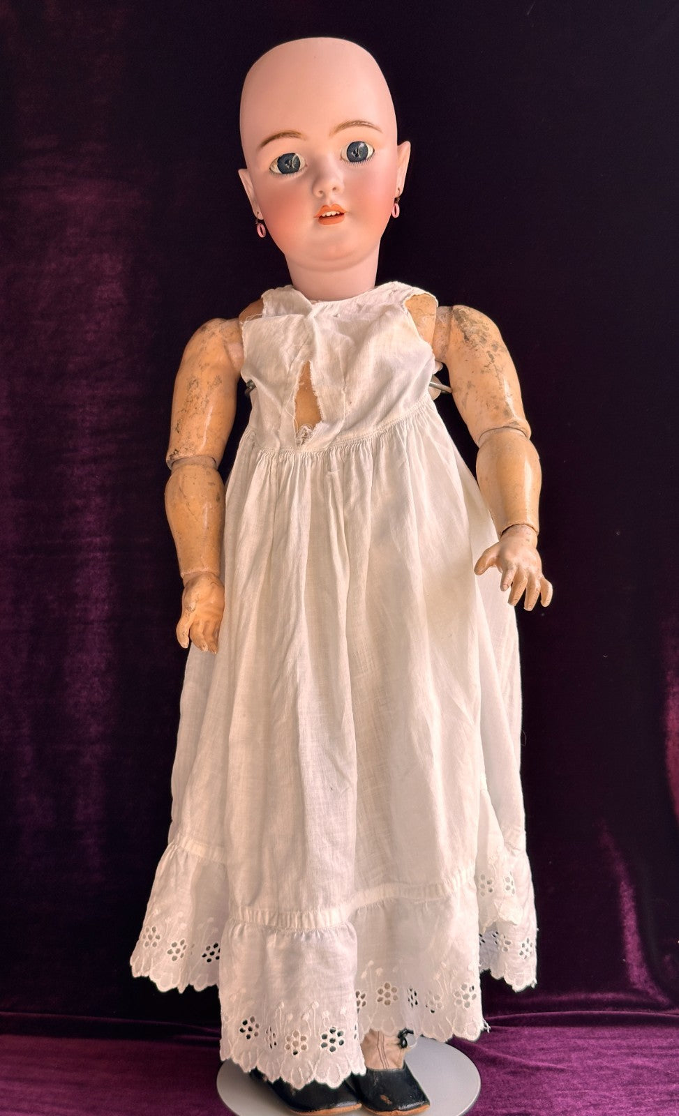 Rare Large Antique German 30" Simon Halbig 1269 Dep Bisque Head Doll