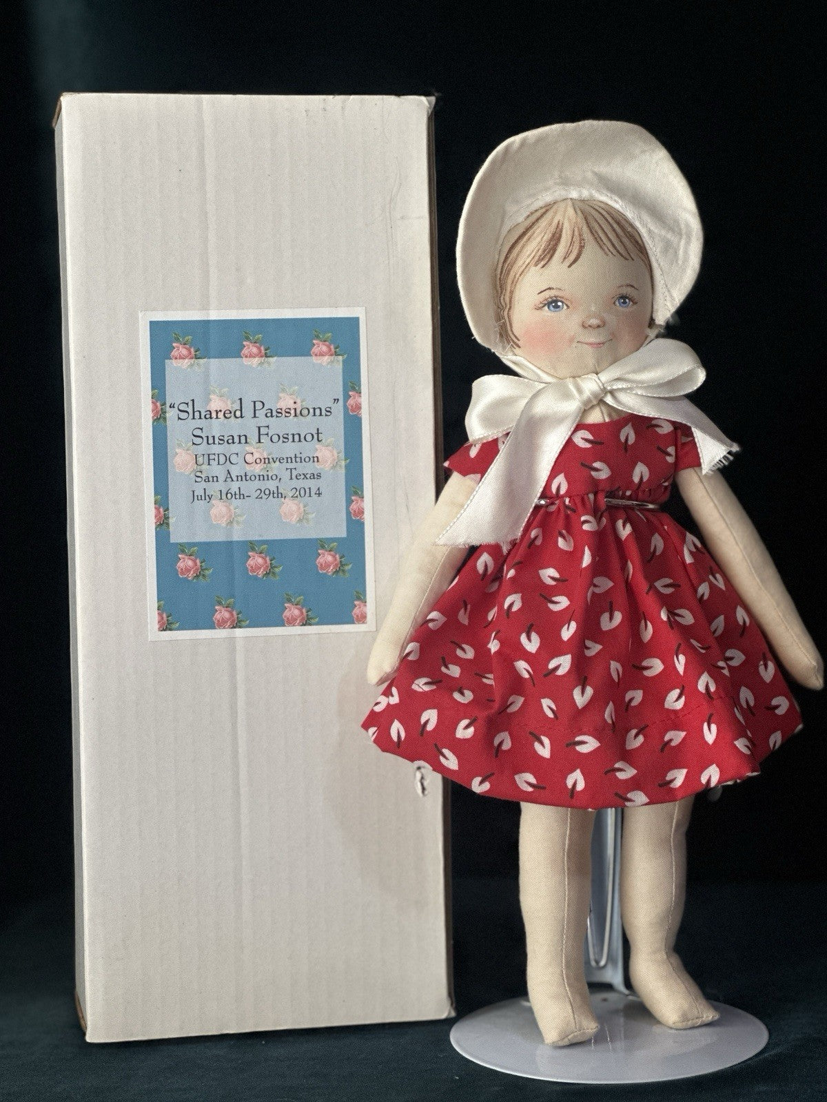 Artist Susan Fosnot Cloth 12” UFDC Doll With Box