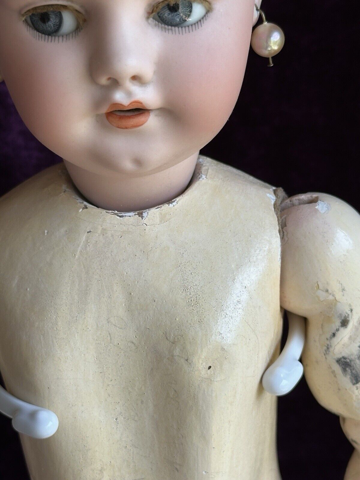 Antique German 22” Simon Halbig 1039 Mechanical Flirty Eyes Walker Doll
