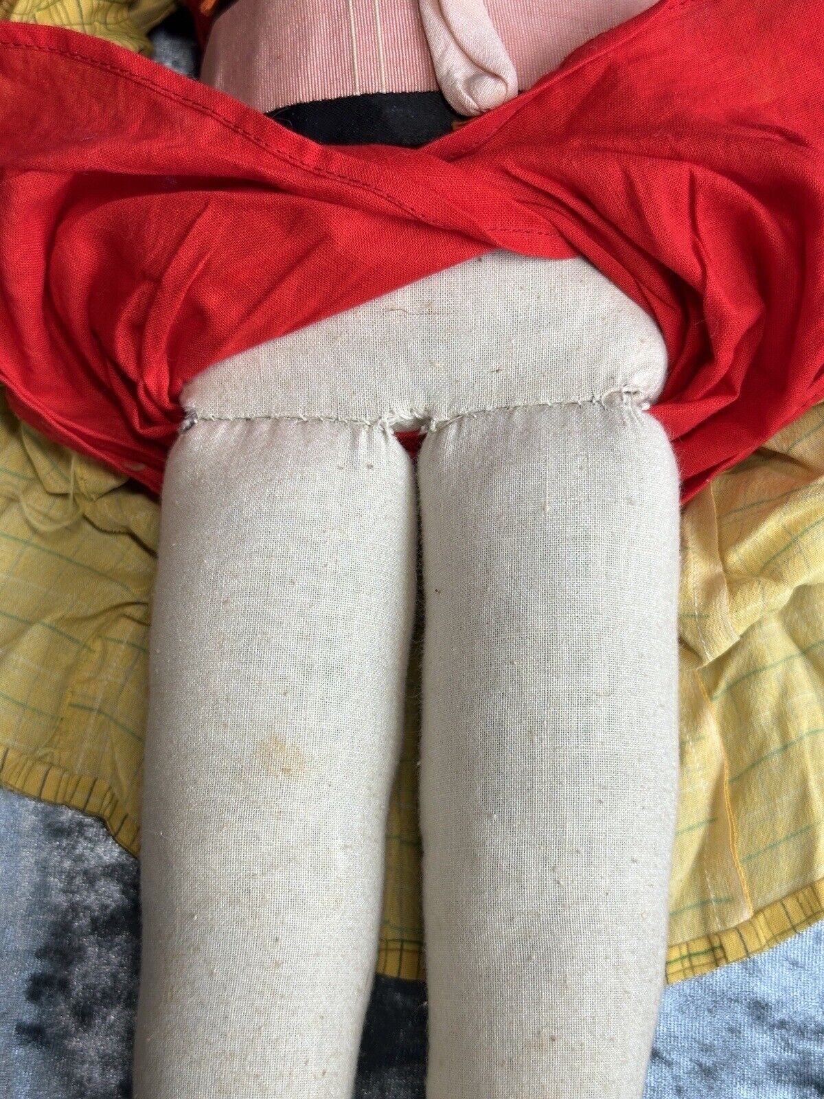 Vintage 18” Japanese Willy Seiler Artist Cloth Oriental Doll