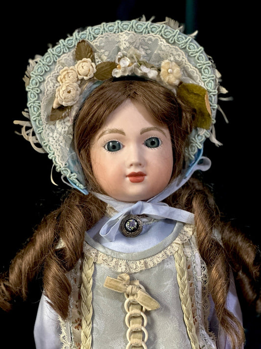 Vintage Reproduction of Antique French Andre Thuillier A.T. 18” Doll
