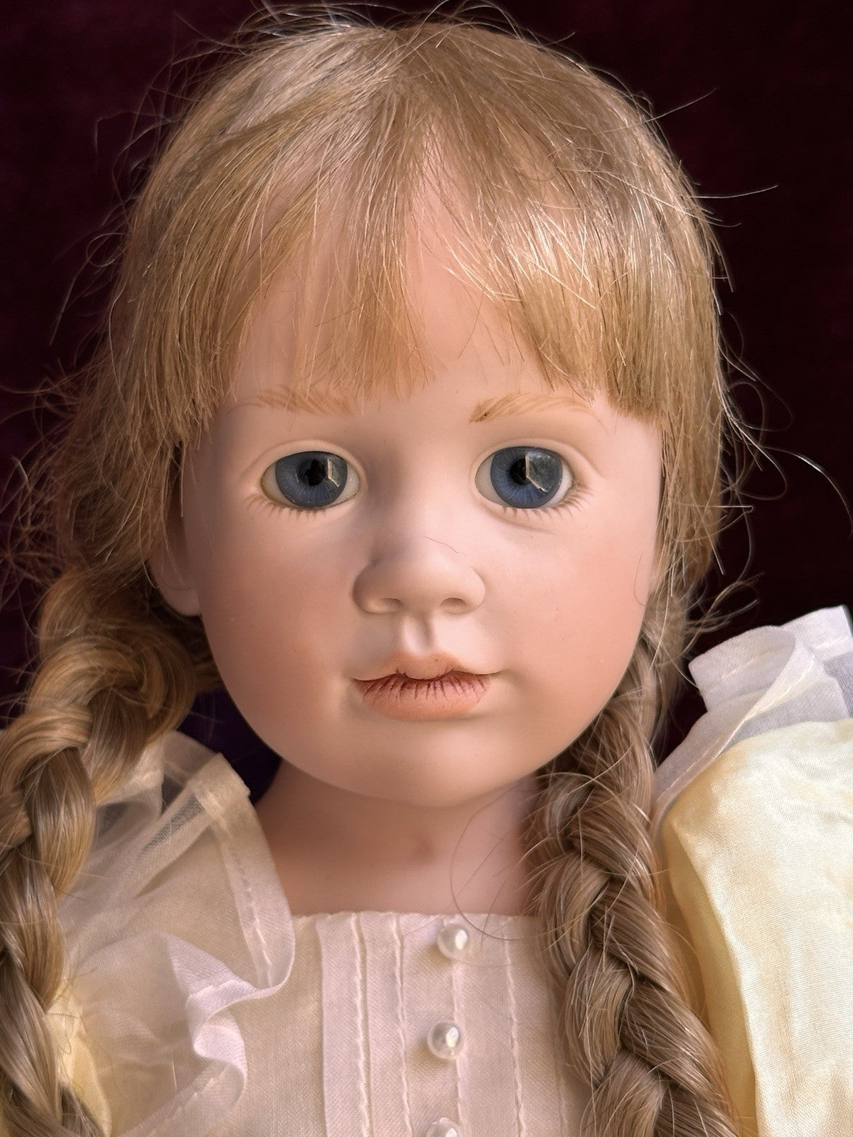 German 31” Hildegard Gunzel Wax Over Porcelain Imogene Doll NIB LE USA 25