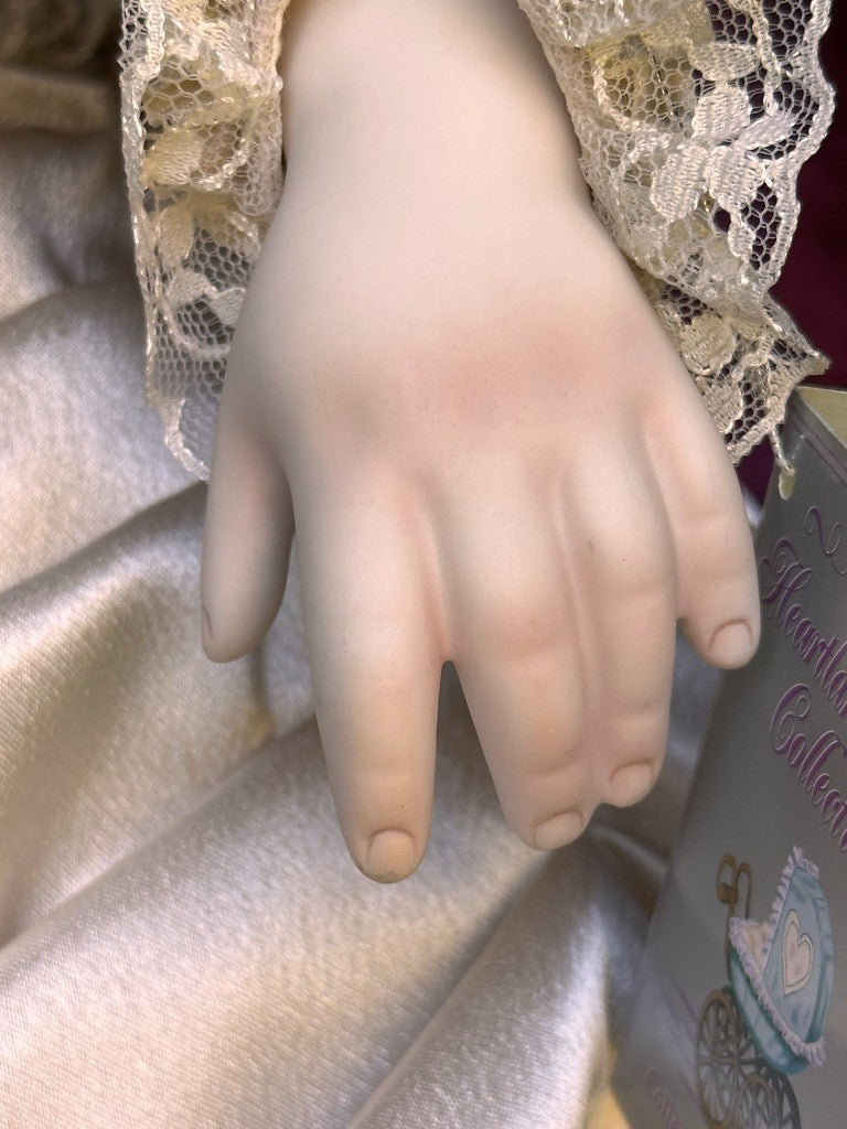 Large Mary Benner 32" Porcelain Repro of French Bru Jne Bebe Bride Doll LE 400