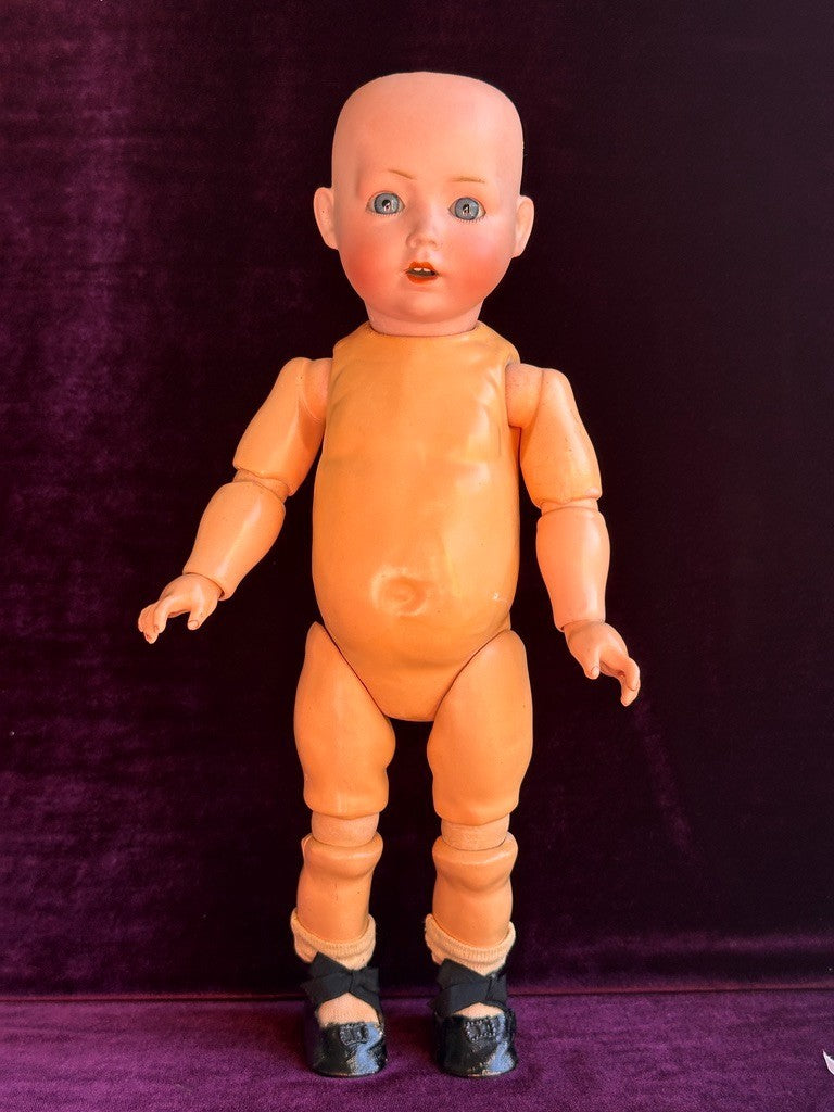 Antique German 14" Schoenau & Hoffmeister Bisque Head Toddler Character Doll