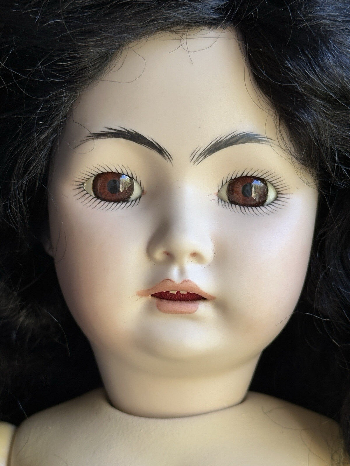 Vintage 21” Porcelain Repro. of Antique German Simon Halbig 1329 Oriental Doll