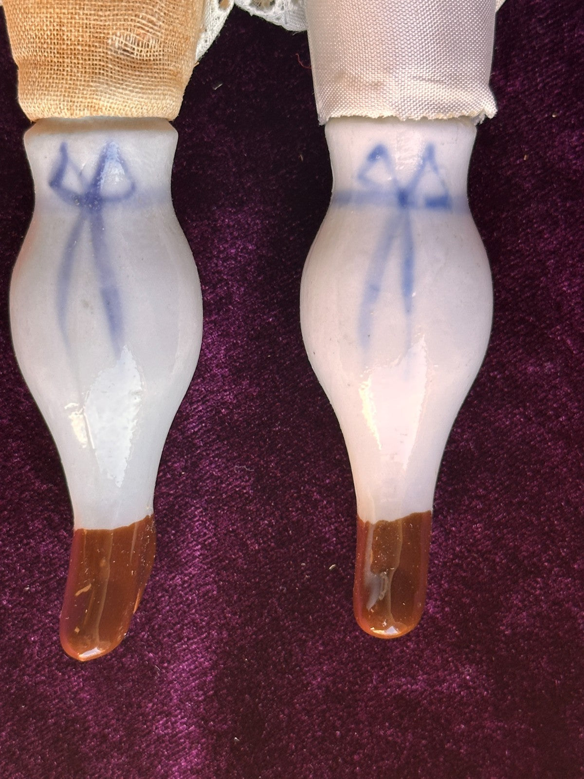 Antique German 16” Flat Top China Shoulder Head Doll