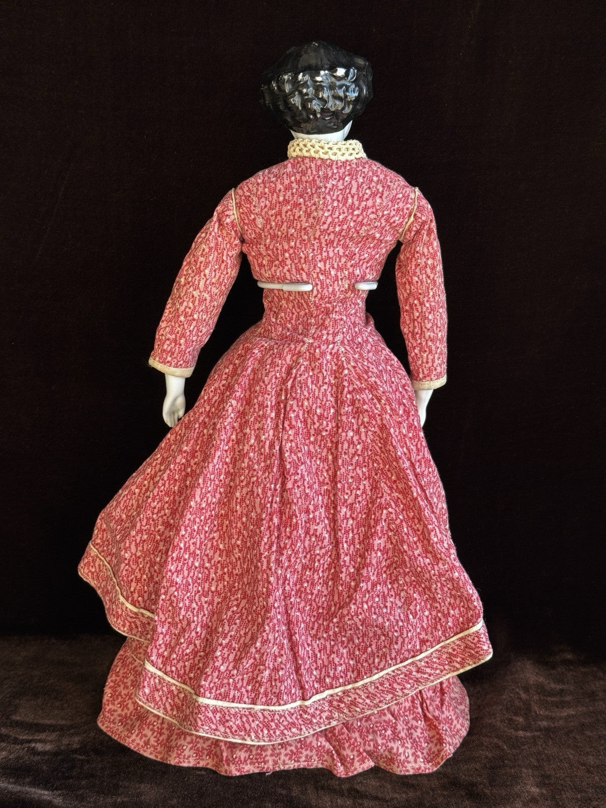 Antique German 13” Flat Top Highbrow China Shoulder Head Doll