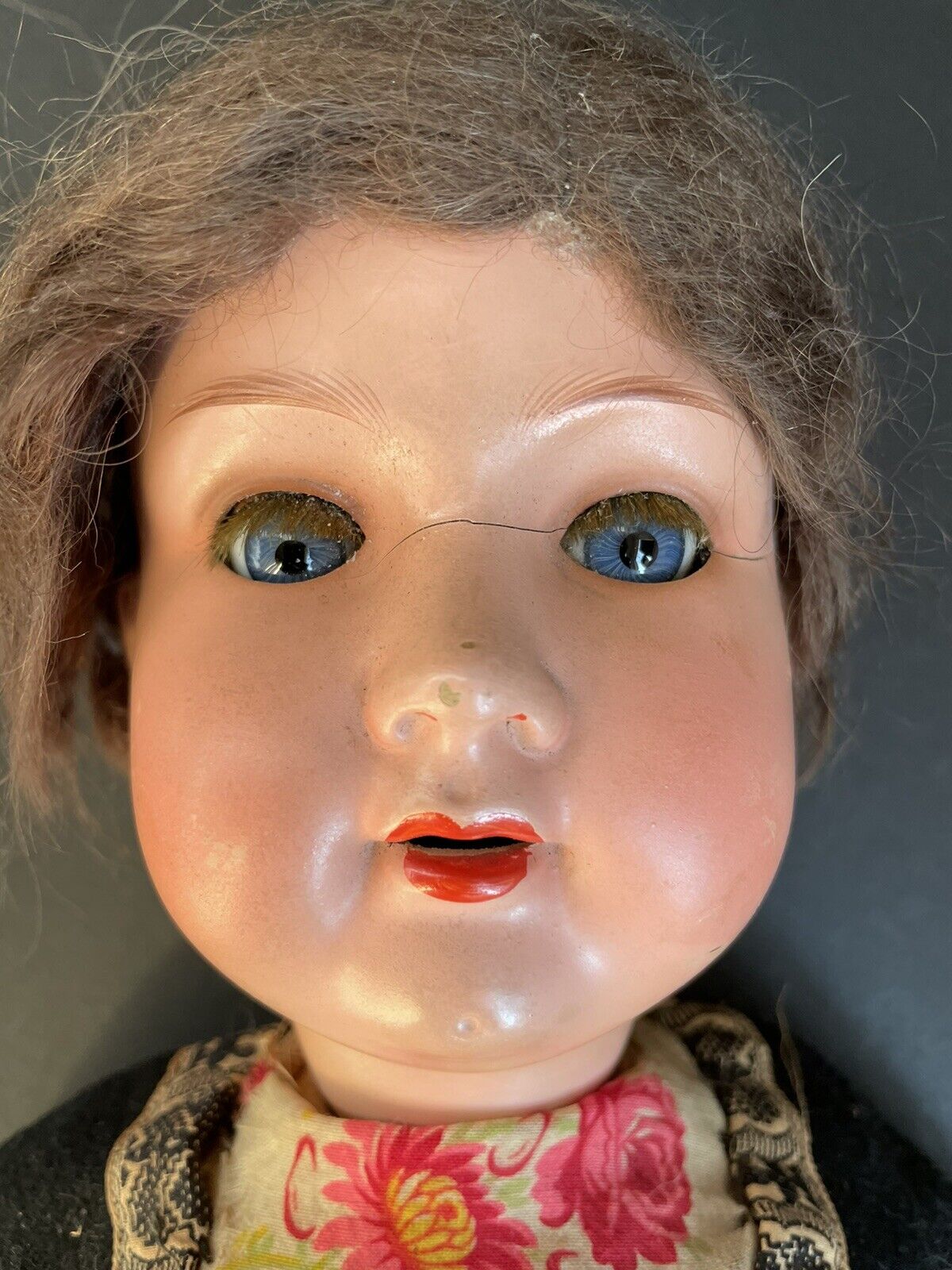 Antique German Armand Marseille All Composition Doll Traditional Dutch Costume