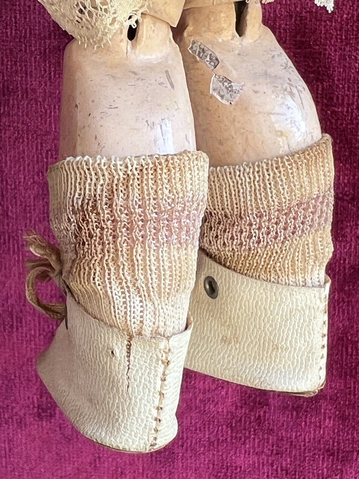 Antique German 11” Armand Marseille 210 Googly Eye Jointed Body Bisque Head Doll