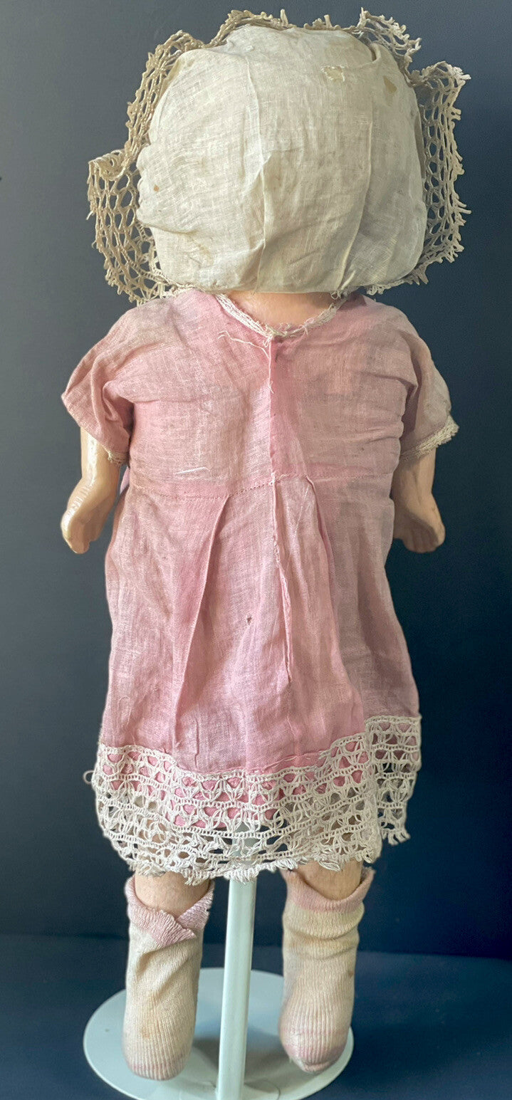 Vintage/Antique (?) Unidentified Large 24” Early Composition Doll