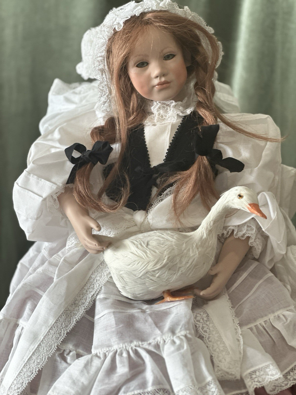 Collectible Artist 23” Porcelain Doll “Ganseliesel” by Ute Kase Lepp LE 50 COA