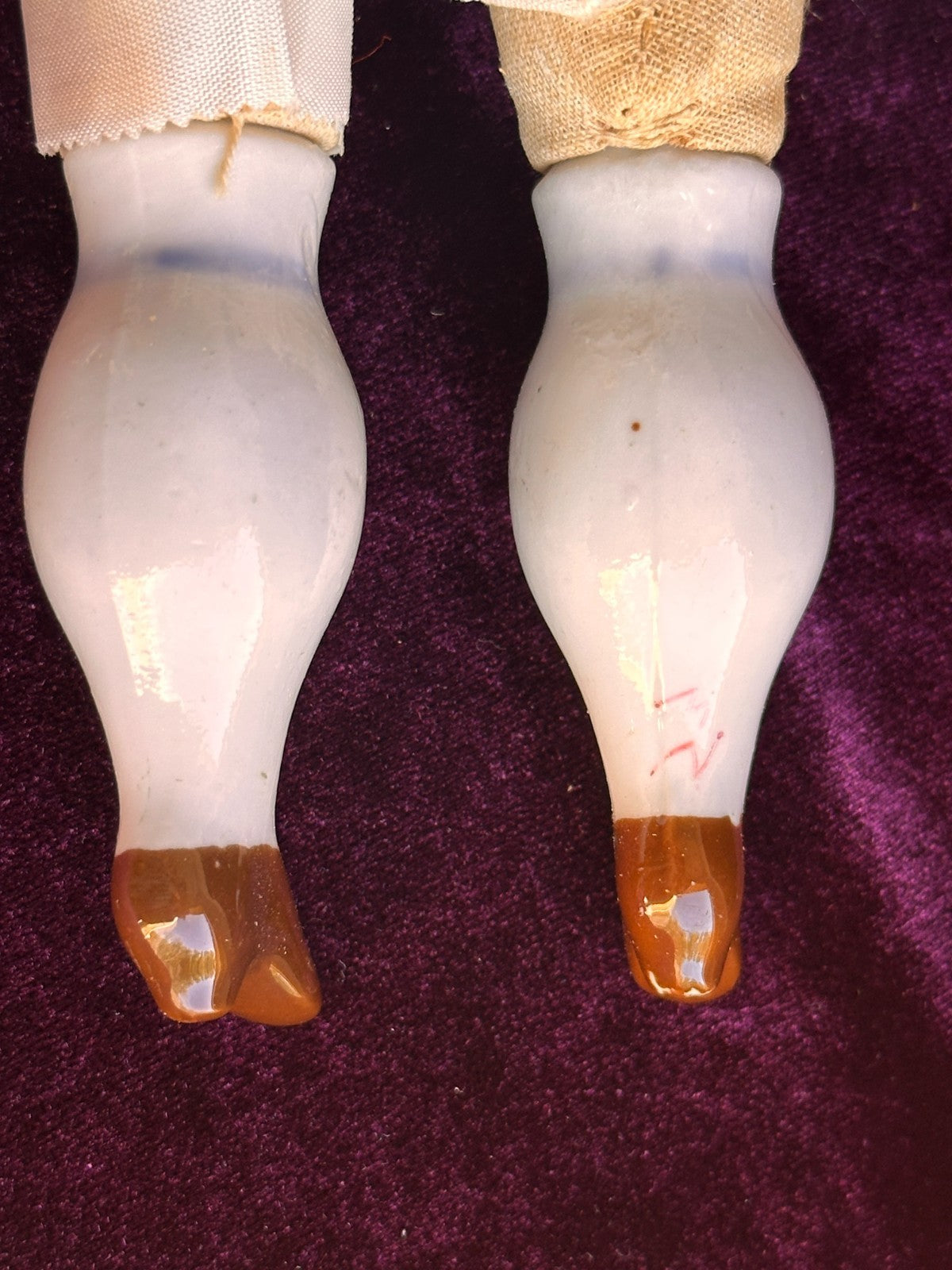 Antique German 16” Flat Top China Shoulder Head Doll