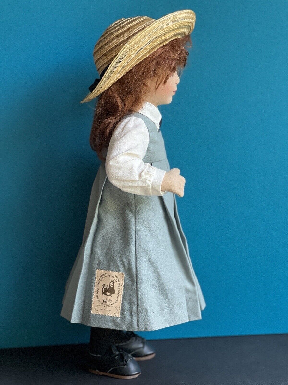 Collectible 16” Cloth Felt Doll Jullian by Artist Maggie Iakono with Box LE 200