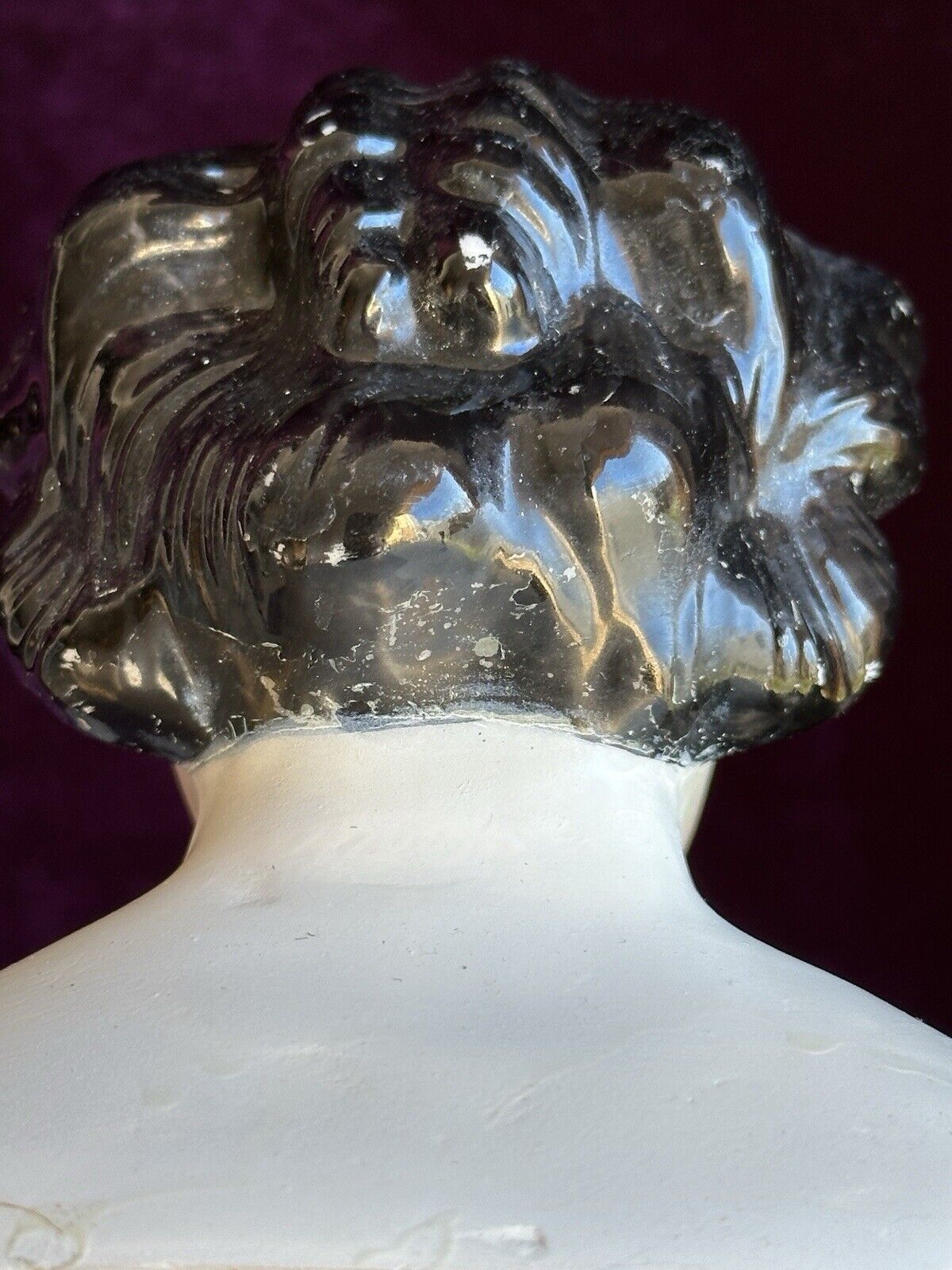Rare Antique German 17.5” Countess Dagmar Style Brunette China Head Doll