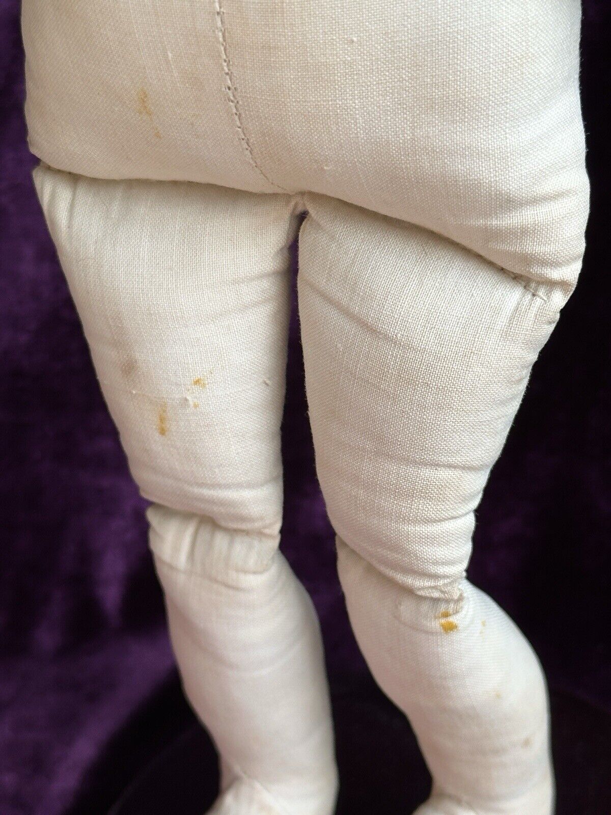 Rare Antique German 15” Parian China Bisque Shoulder Head Fashion Doll