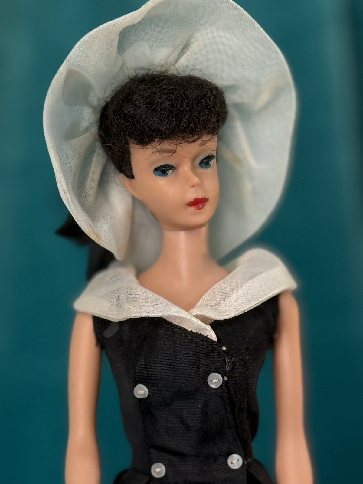 Vintage Mattel Brunette Ponytail Barbie Number 10 Doll 934 After Five Outfit