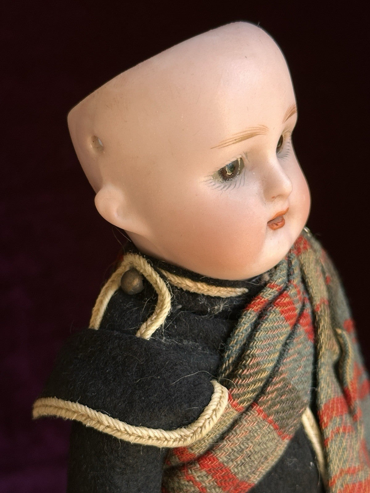 Antique German 8.75” Kammer Reinhardt Scottish Boy Bisque Head Doll