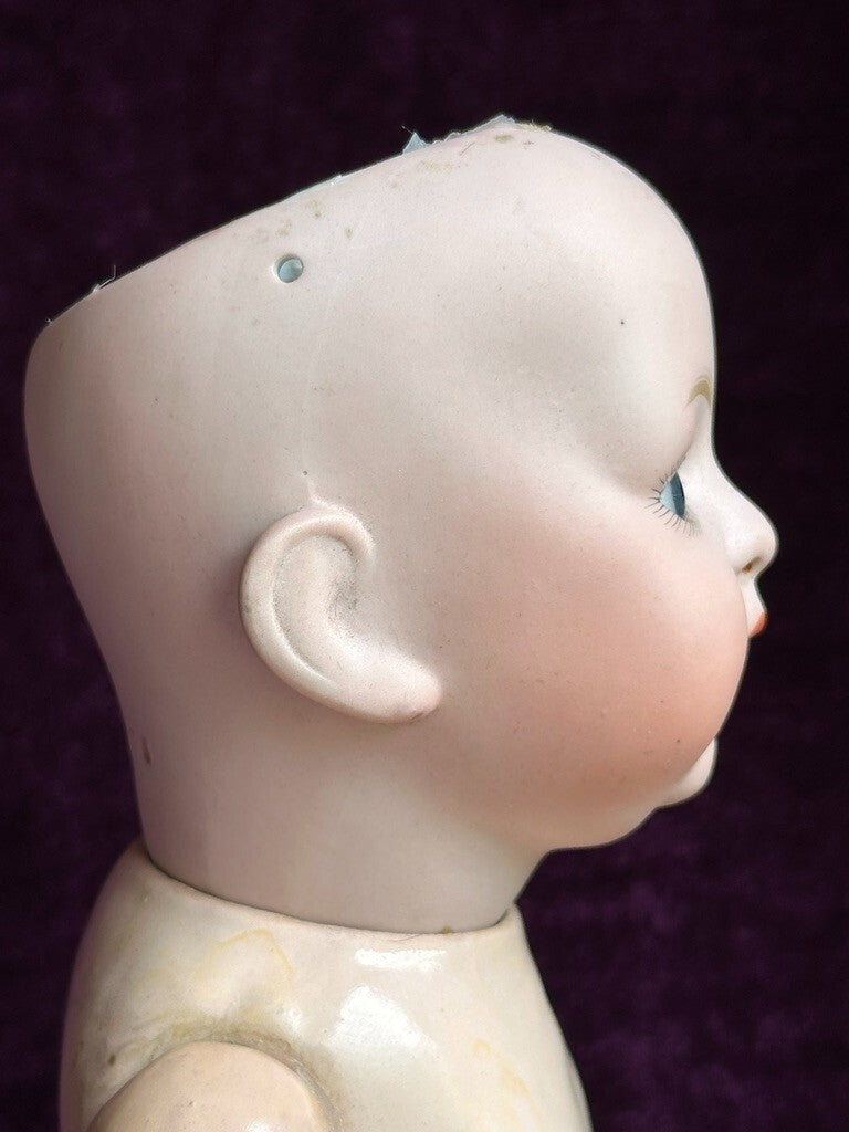 Antique Japanese 12.5” Morimura Brothers Asian Baby Doll with Original Outfit