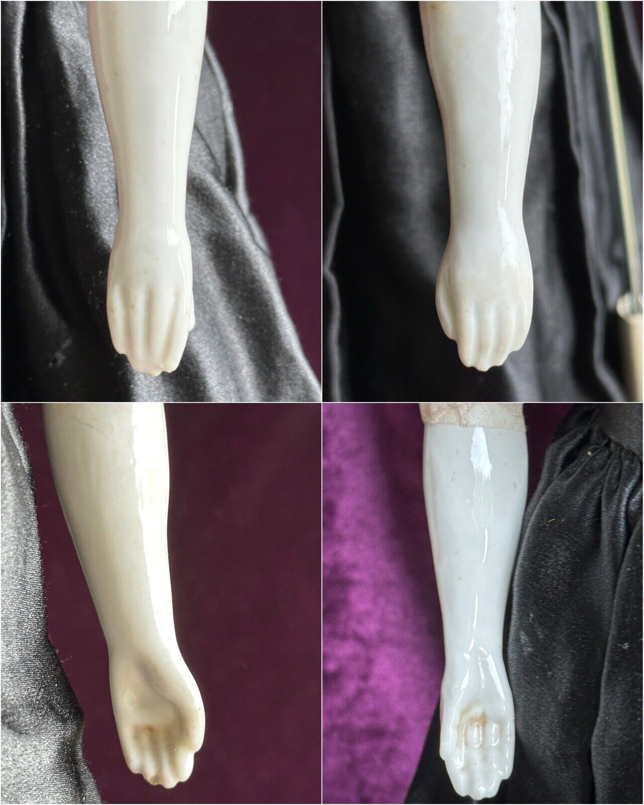 Antique German 19” Flat Top Highbrow China Shoulder Head Young Lady Doll
