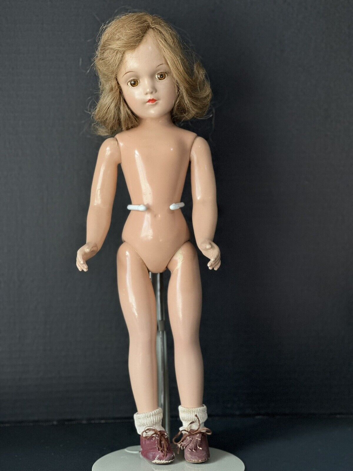 All Original Vintage 1950’s Arranbee R&B Hard Plastic 17” Doll “Debuteen”