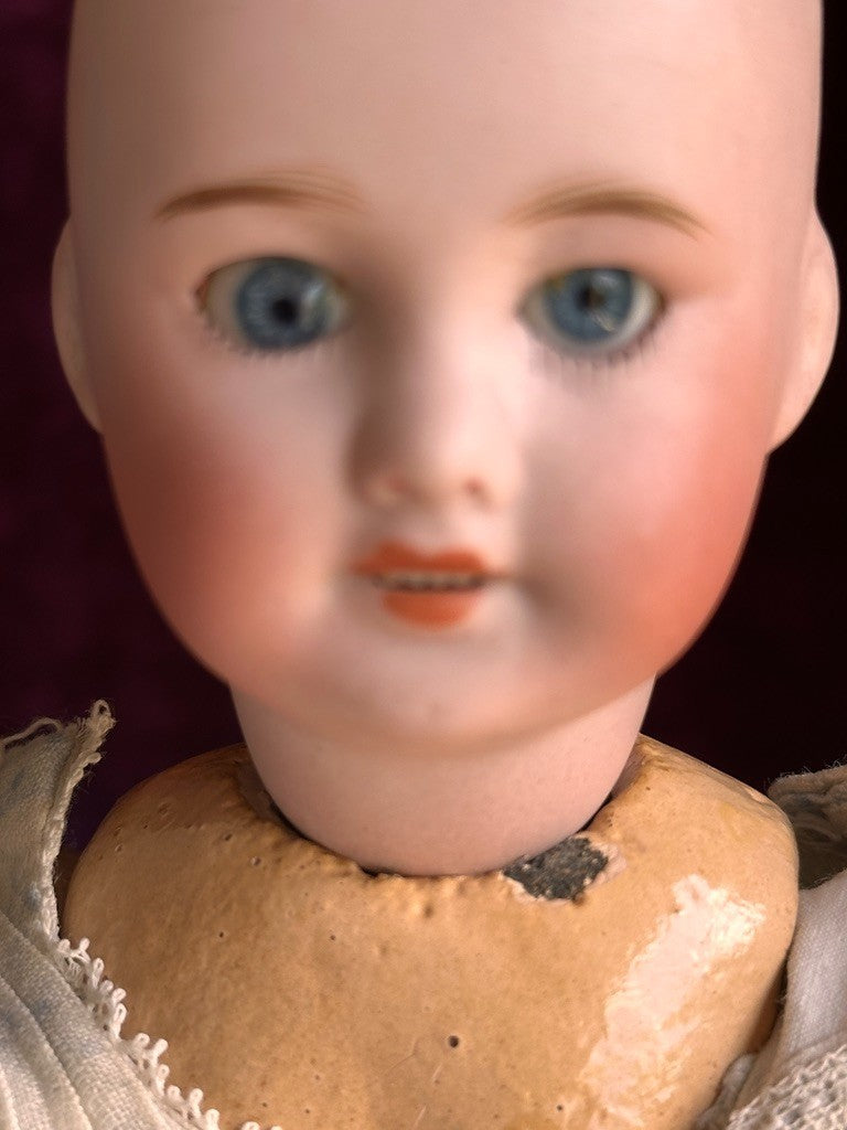 Antique French 10.25” Bleuette SFBJ France 301 Bisque Head Doll