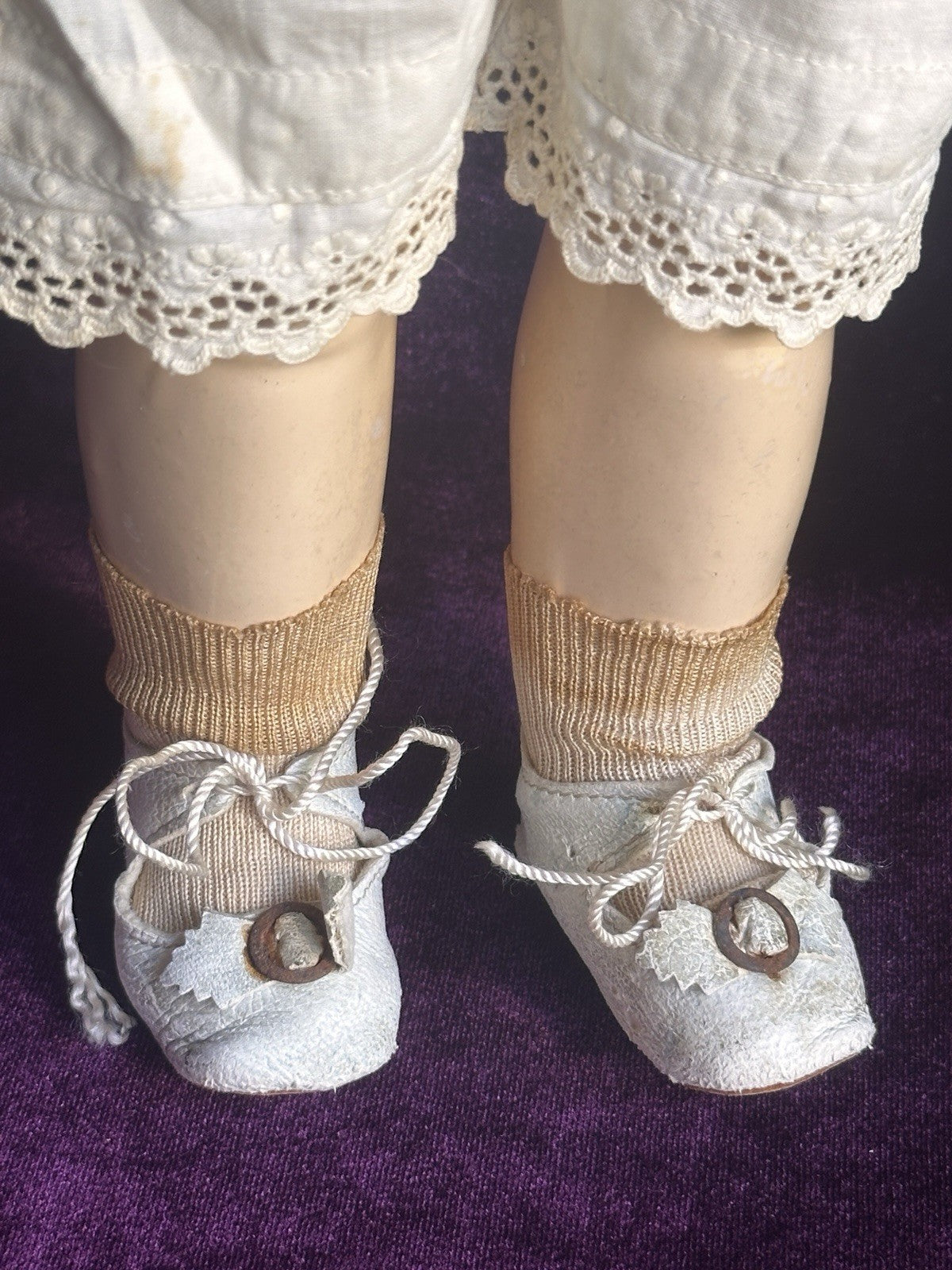 Antique German 18.5” Kestner 129 Bisque Head Composition Body Doll