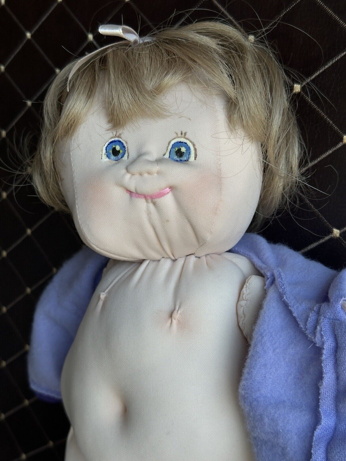 Handmade 18” Stockinette Cabbage Patch Style Cloth Baby Doll
