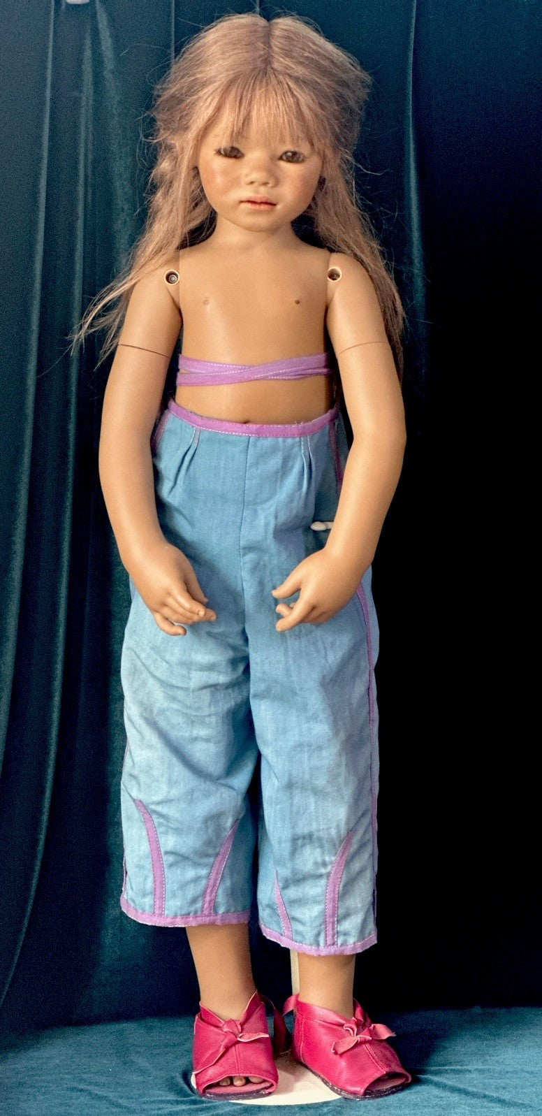 Collectible German Annette Himstedt Vinyl 32” Doll “Arapati” from Brazil LE 713