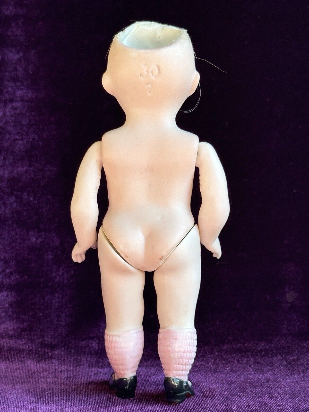 Antique German 6.25” Kestner 30 All Bisque Mignonette Doll