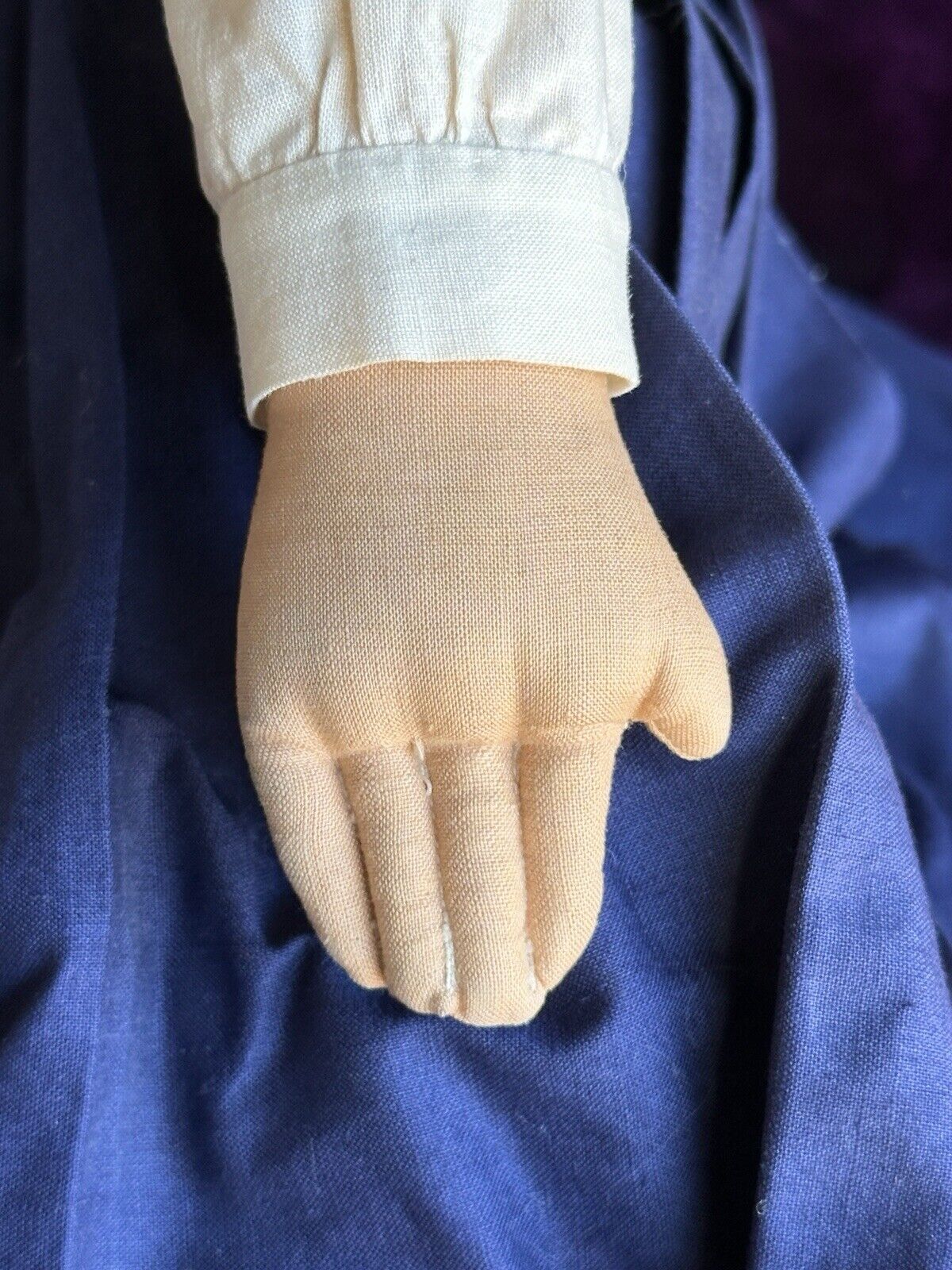 Vintage American 22” All Original WPA Milwaukee Stockinette Cloth Doll