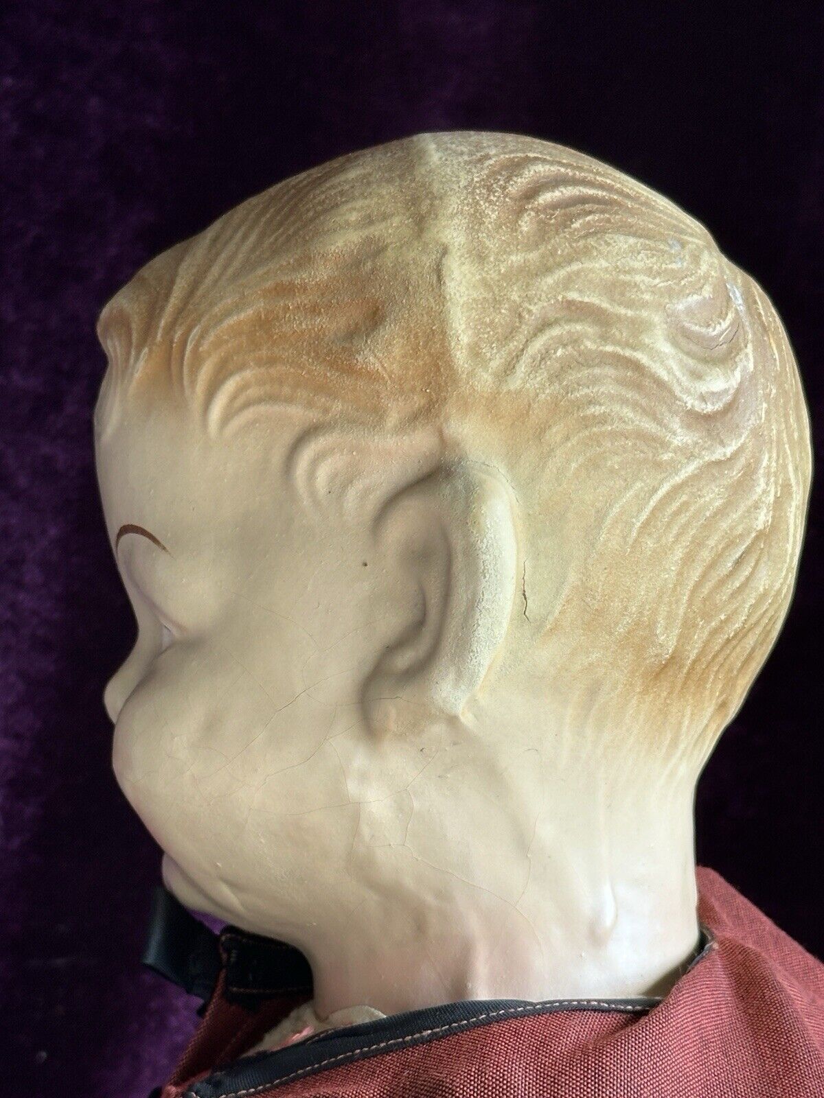Antique 25” Elektra American Toy & Novelty Company (?) Composition Boy Doll